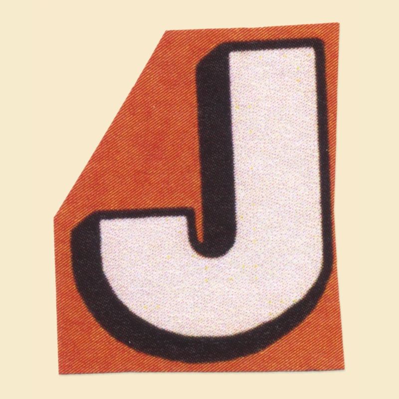 Lettre rétro J