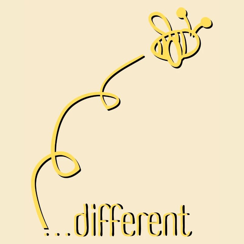 Bee Different - Be different! Statement Design