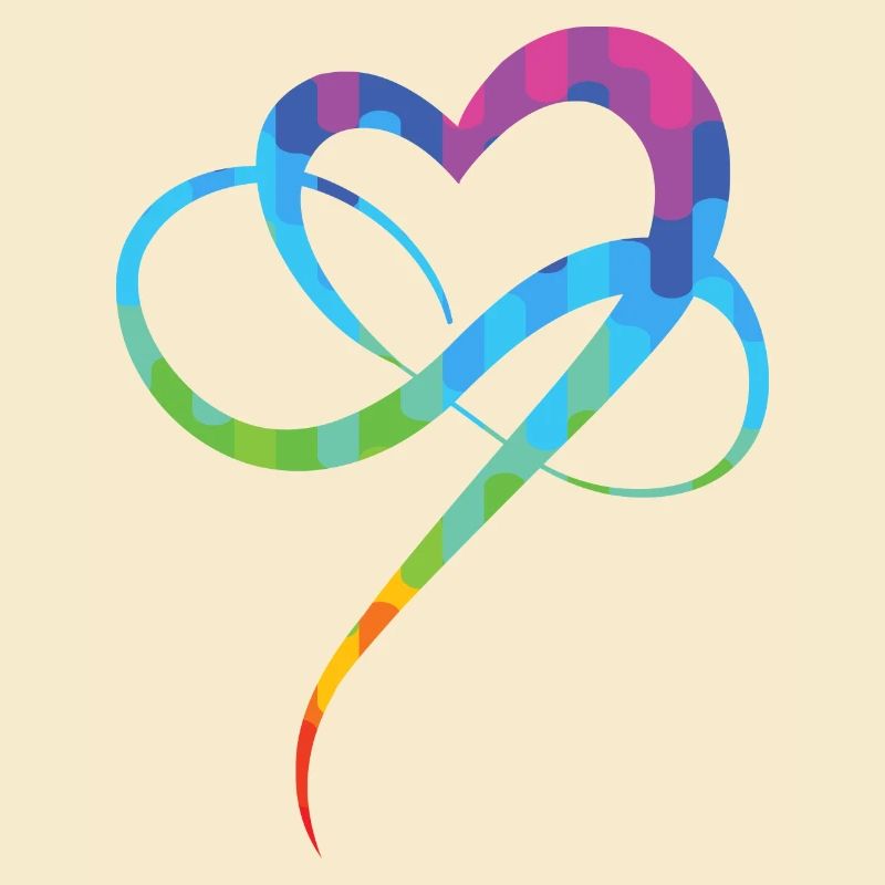 Poly Love Heart - Infinity Herz