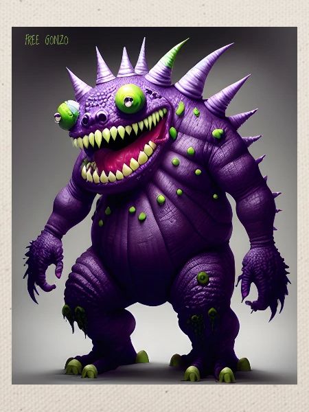 Green Purple Gonzo