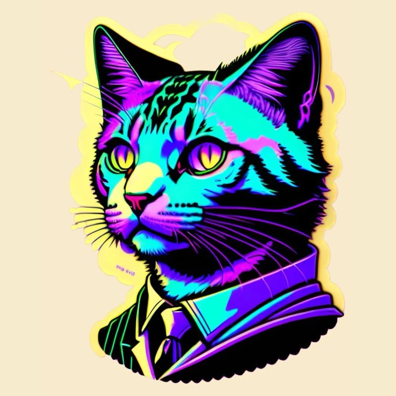 Gentleman Katze bunt