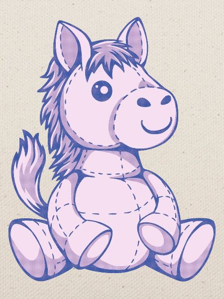 süßes Stofftier Pferd