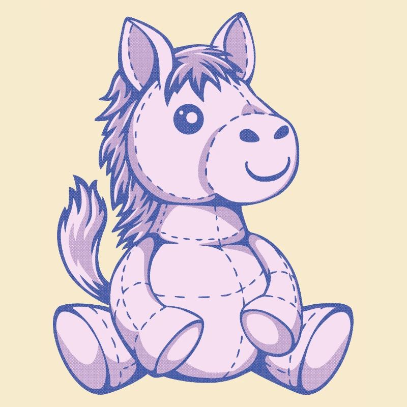süßes Stofftier Pferd