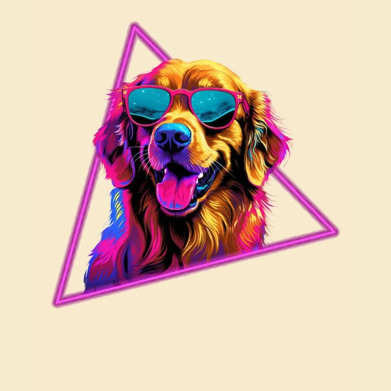 Labrador Retriever mit Sonnenbrille