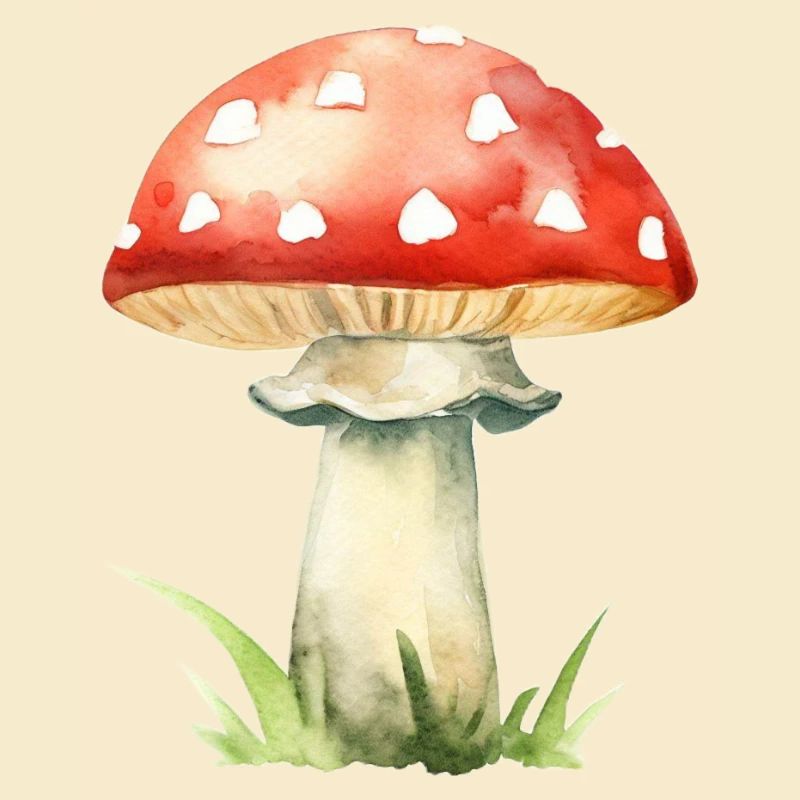 Red mushroom toadstool