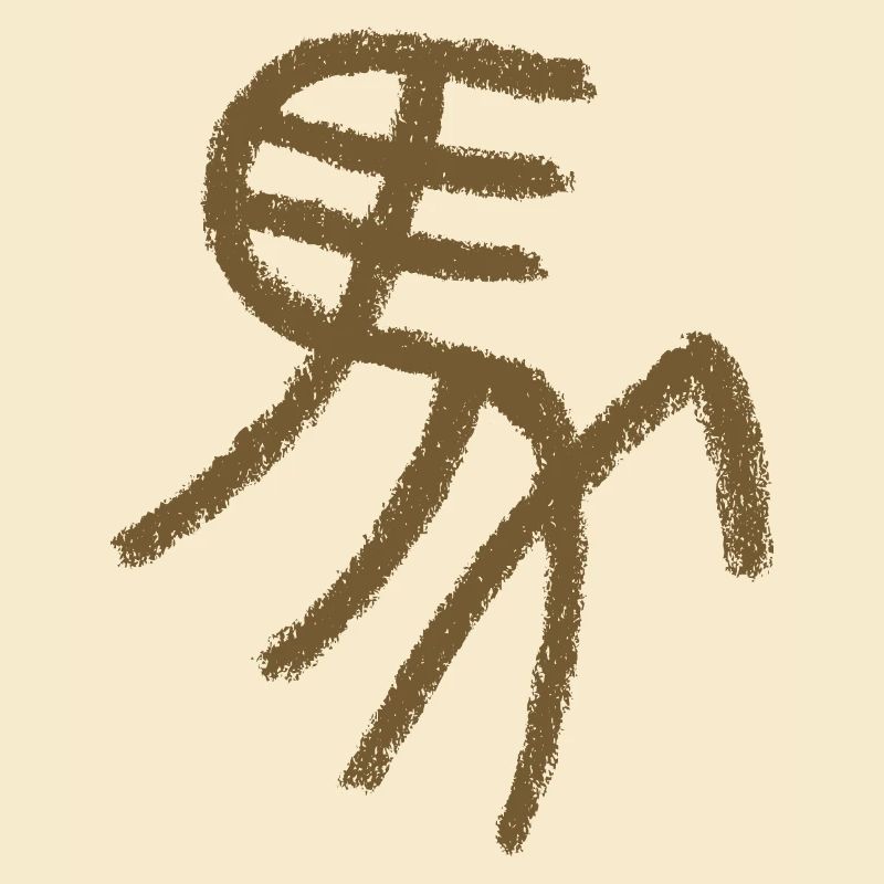 Pferd (Chinesisch) Siegel - Schriftzeichen