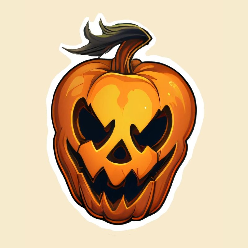 Evil Halloween Pumpkin