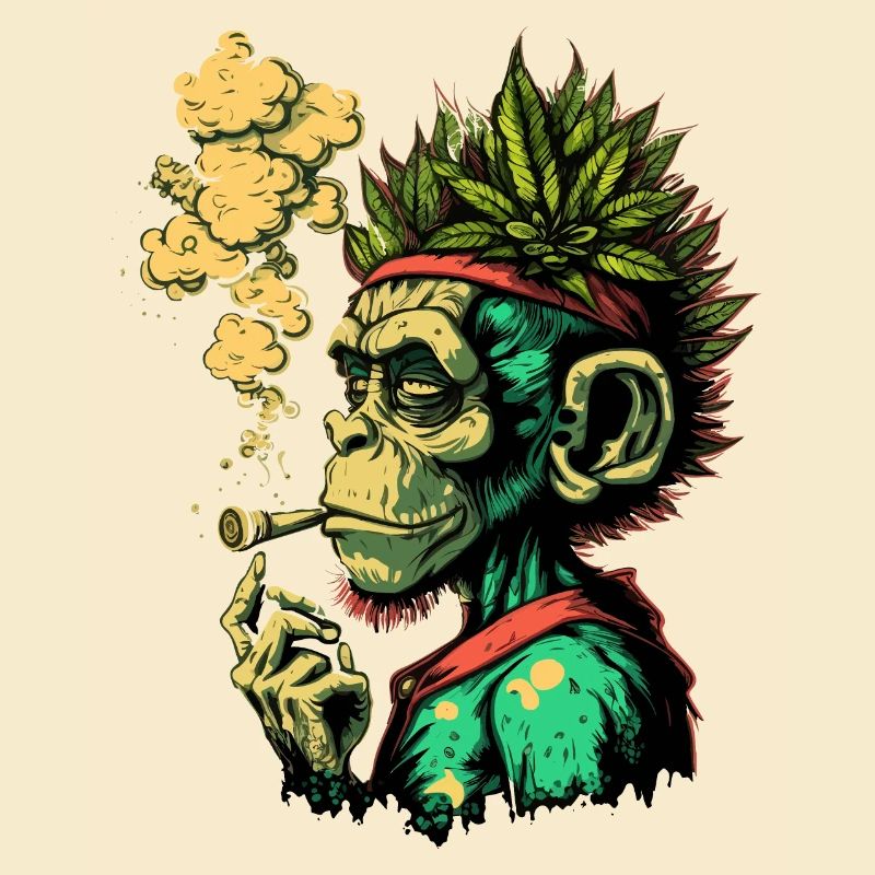 Weed Head Monkey