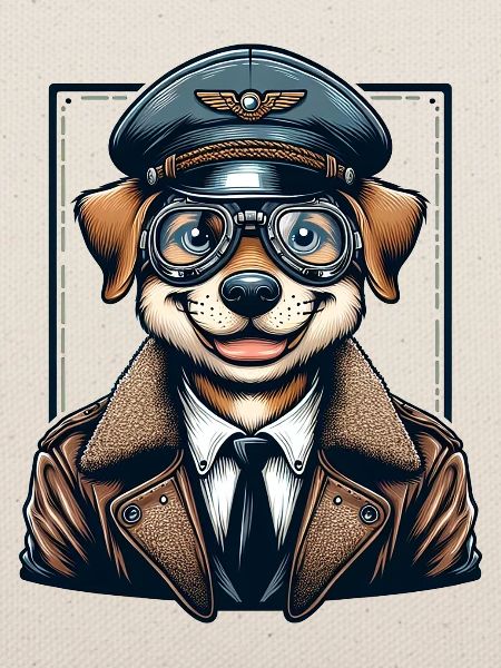 Cute Dog Pilot