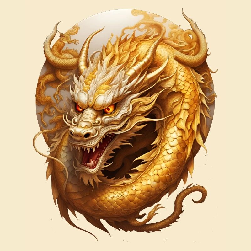 Goldmner chinesicher Drache