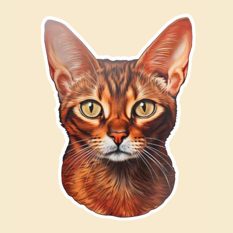 Abyssinian Cat Head