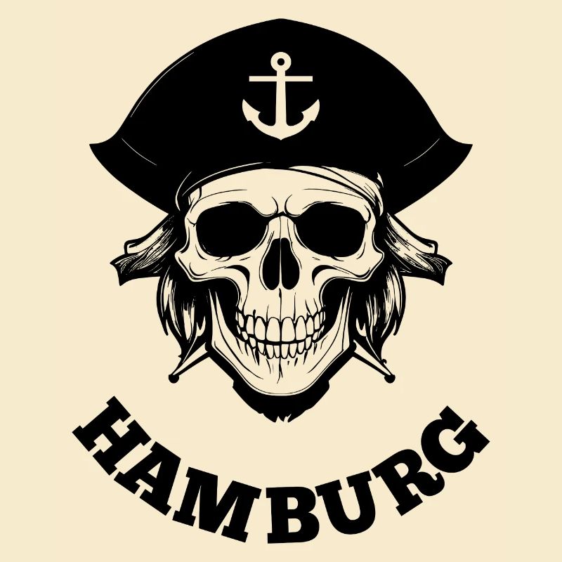 Hamburg Pirat Schädel