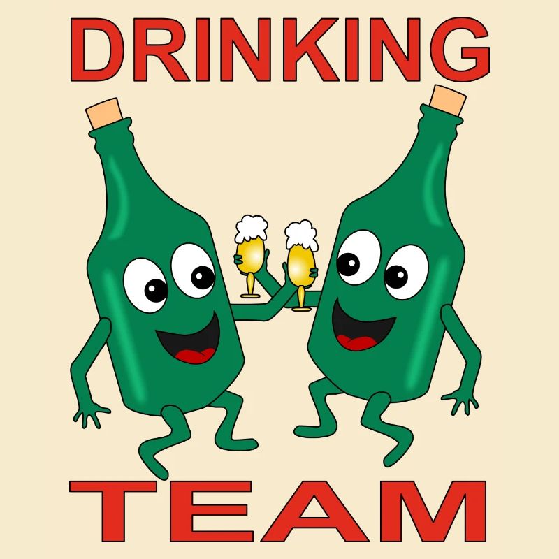 Mischievous Beer Bottles Drinking Team