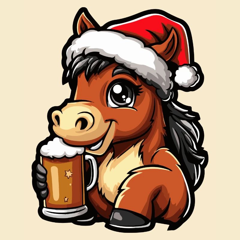 Bière de Noël de cheval