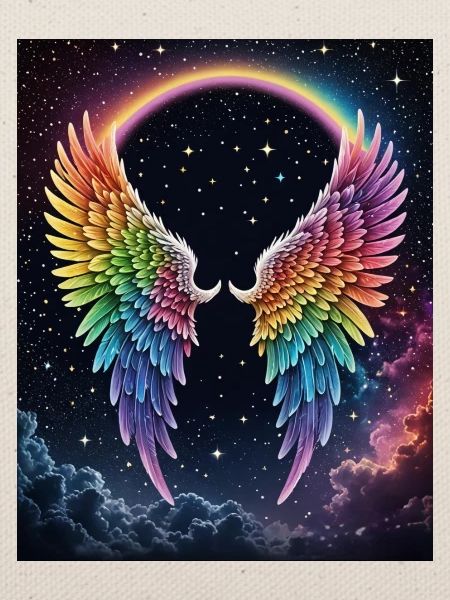 Regenbogenflug im Kosmos