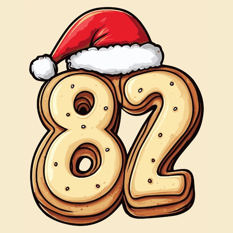 Biscuit de Noël à 82 chiffres