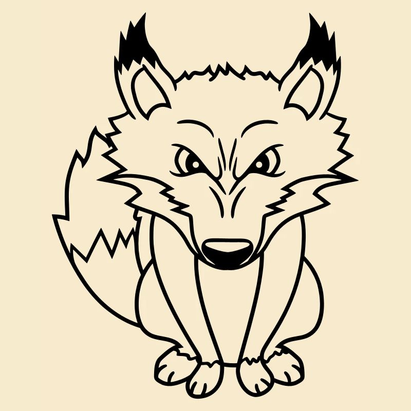 Fuchs Böser Blick Gefährlich Rotfuchs Wildes Tier