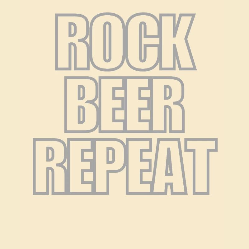 Rock Beer Repeat - coole Sprüche