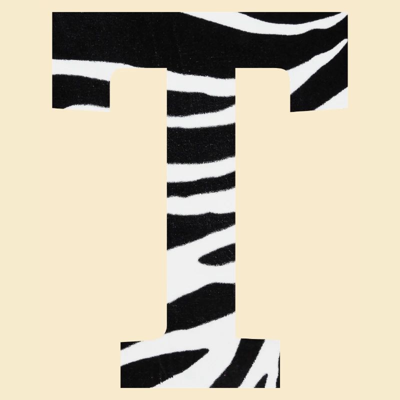 Buchstabe t Zebra