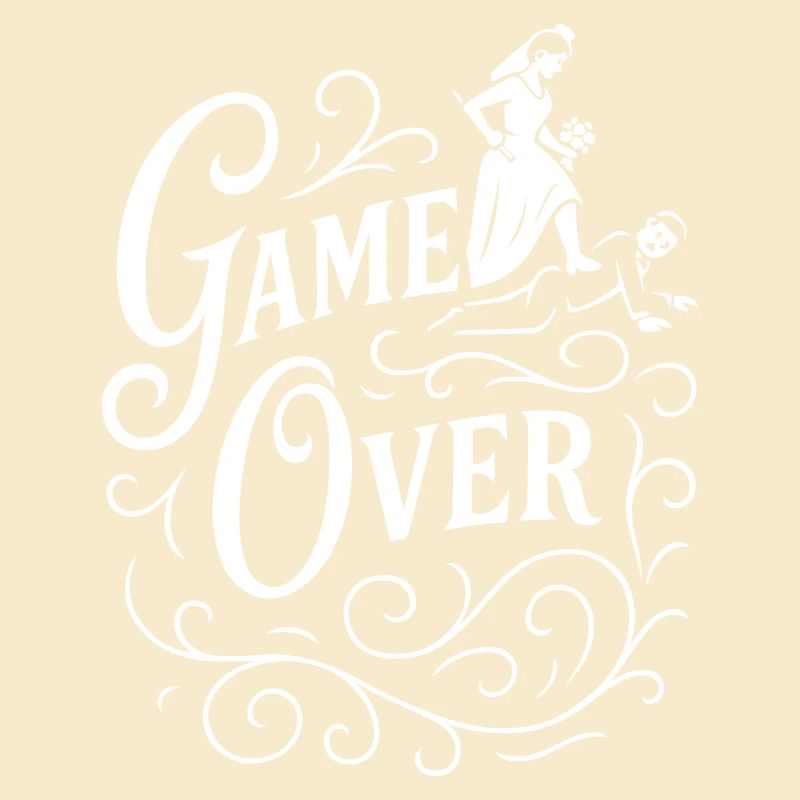 Game Over de mariage drôle