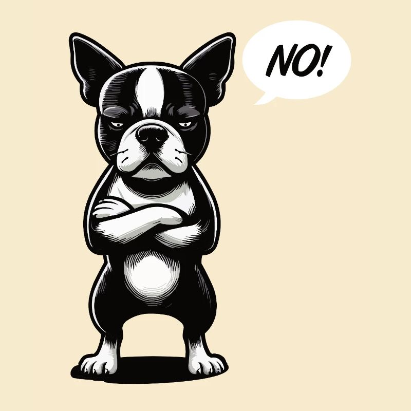 Pas de Boston Terrier Boston Propriétaire d’un Boston terrier