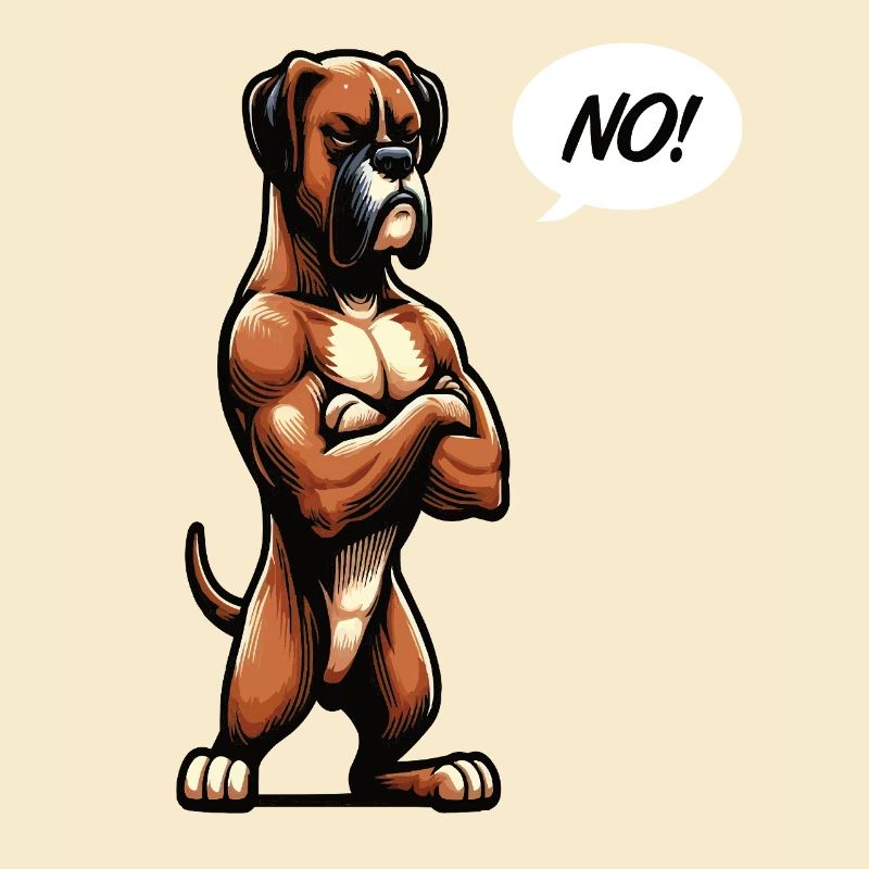 Pas de Boxer Boxer Porte-Boxer Chien Boxer Propriétaire