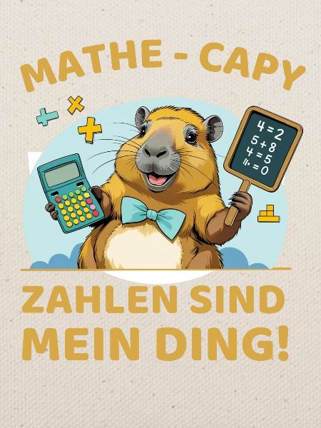 Mathe-Capybara – Zahlen sind mein Ding!
