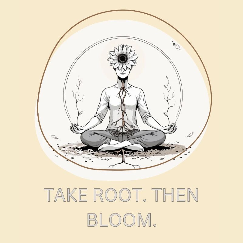 Flower meditation with root connection
