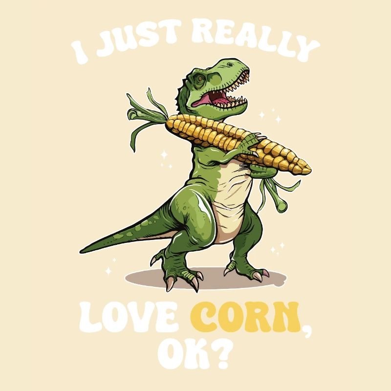 I love Corn T-Rex Dinosaurier lustig