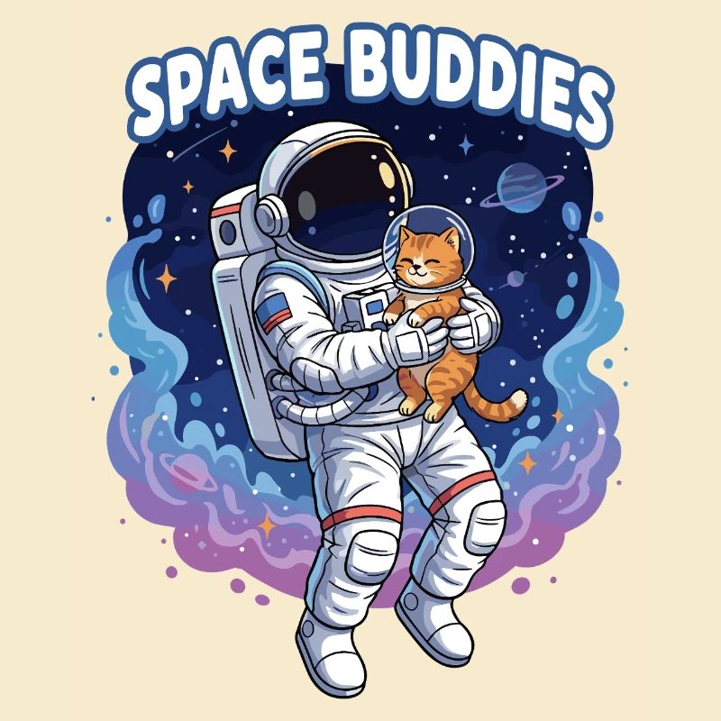 Space Buddies Katzenastronaut