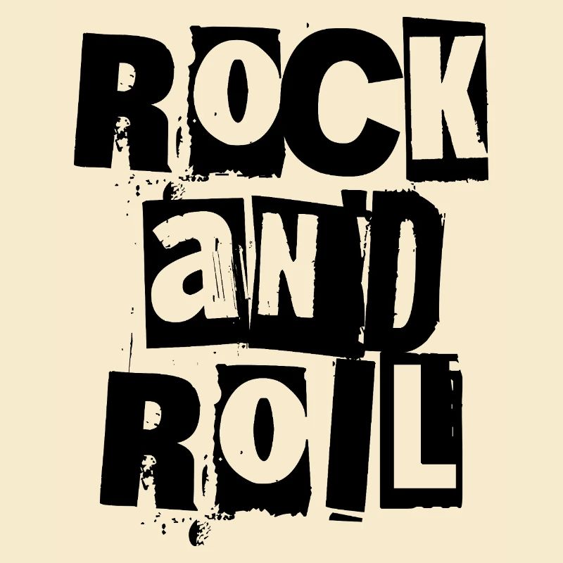 Rock and Roll bold and distressed logo design
