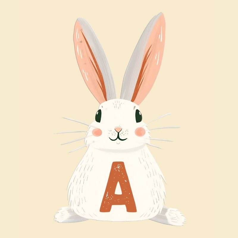 A -Letter - Bunny - Personalizable
