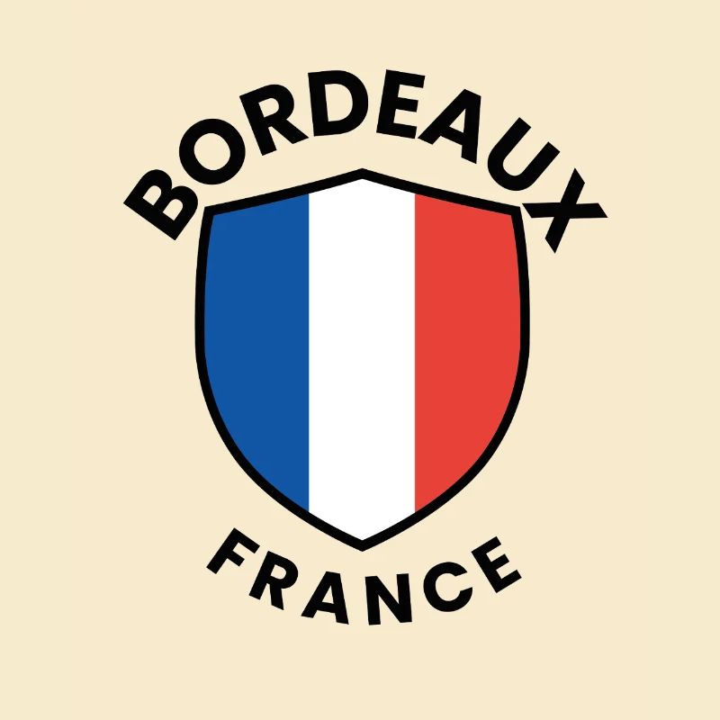 Conception du bouclier du drapeau français