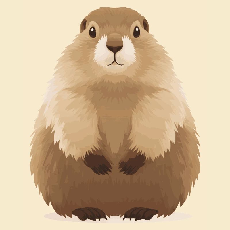 süßes knuffiges Murmeltier