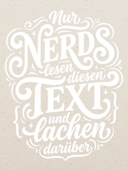 Nerd liest Text Humor Spruch