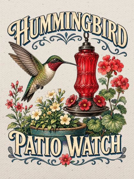 HUMMINGBIRD PATIO WATCH