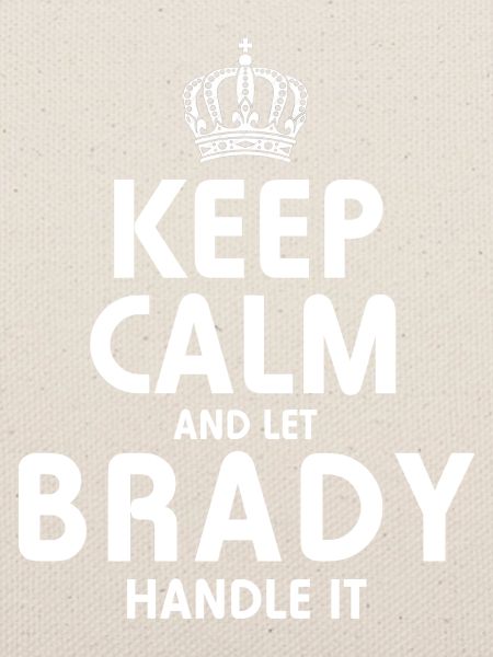 BRADY: Regel das.