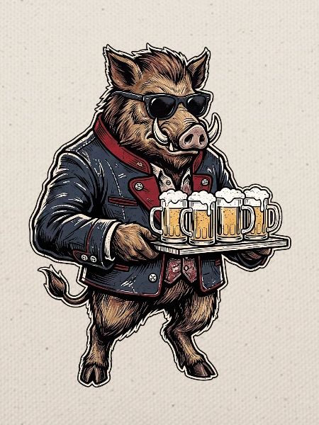 Bier Wildschwein Biergarten