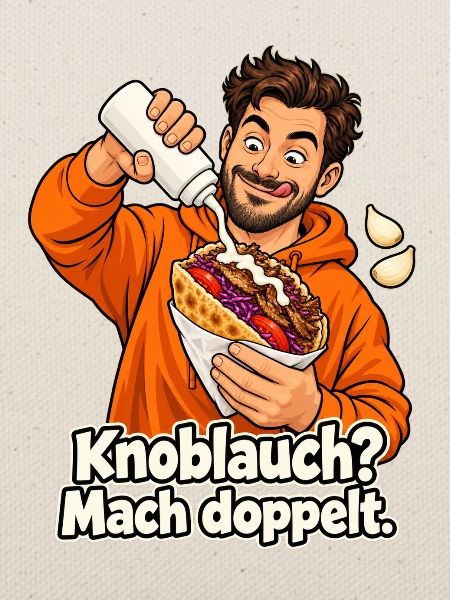 Döner mit Knoblauch