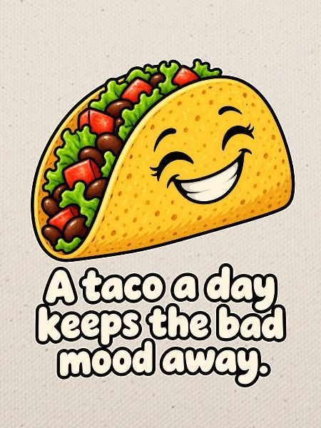 Taco gegen schlechte Laune