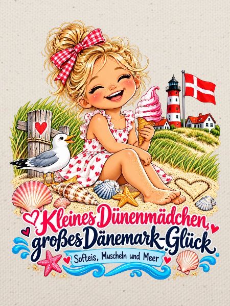 Dünenmädchen Dänemark-Glück