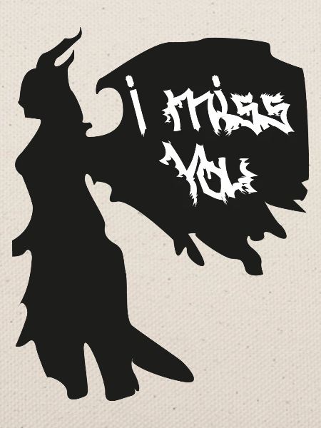 I Miss You Gothic Silhouette
