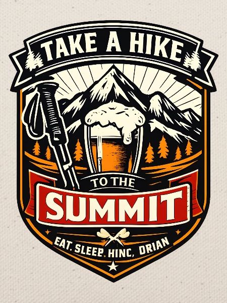 Take a Hike Patch zum Gipfel