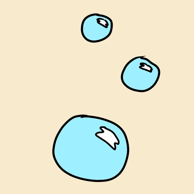 Soap Bubbles Circles Shape Water Blue