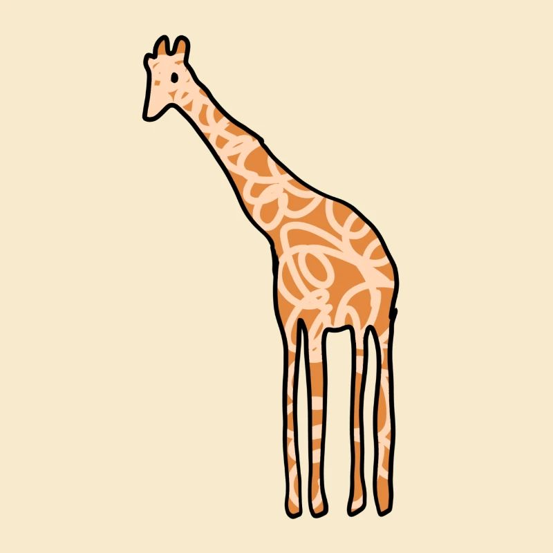 Icône d’animal girafe