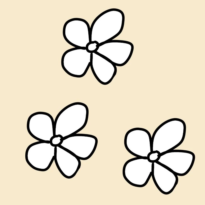 drei Blumen Blume Pflanze muster