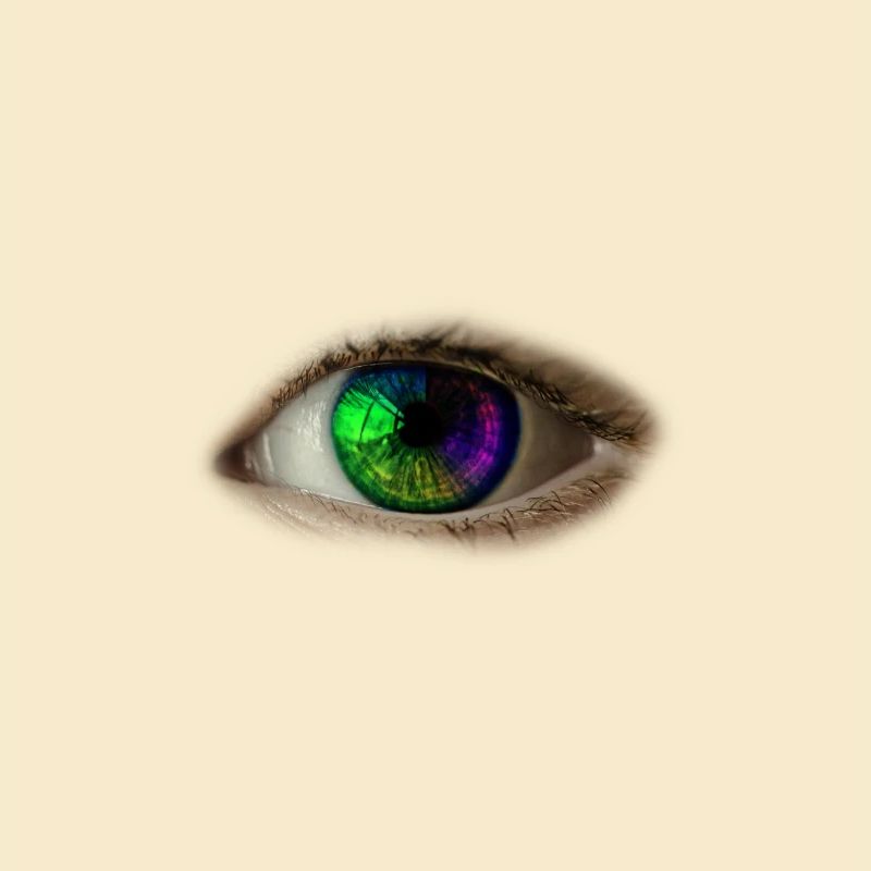 Auge Regenbogen