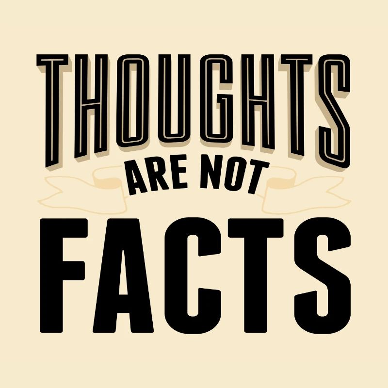 Sarcastic Thoughts are Not Facts Sarcasm Gift Idea