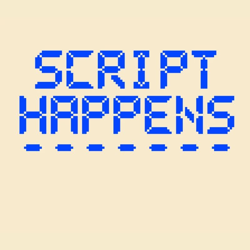 Computerprogrammierskript passiert Programmierer