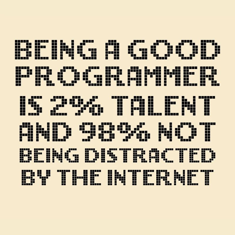 Check out this fun, BEING A GOOD PROGRAMMER IS 2%